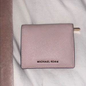 Michael Kors Small Pink Leather Wallet